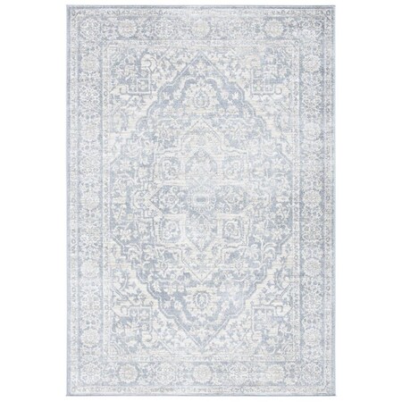 Safavieh 2 x 6 ft. Brentwood Collection Traditional Rectangle Rug - Light Grey & Ivory BNT832F-26